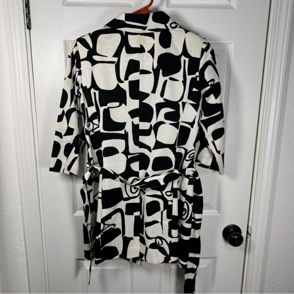 Alfani Black and White Geometric Blazer Dress - Picture 6 of 8